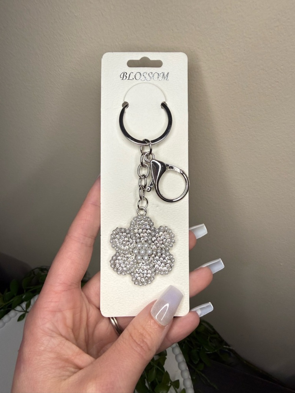 Silver Blossom Keychain/ Bag Charm - Picture 2 of 4